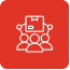 business network and supplier connections icon