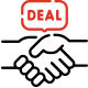 business deal agreement handshake for product supply